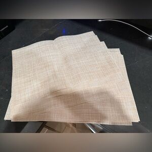Set of Beige Textured Placemats